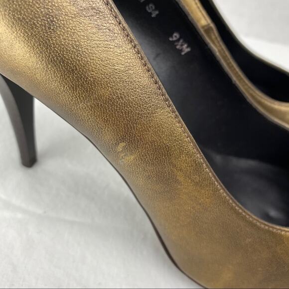 Donald J Pliner Sari Heels Copper Metallic Sz 9.5 - Picture 7 of 14